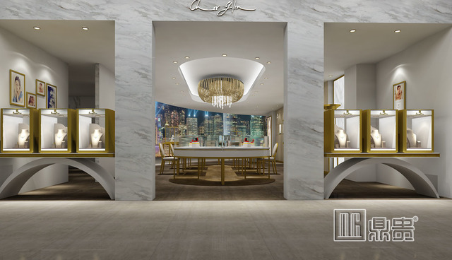 高端奢华珠宝品牌展柜项目