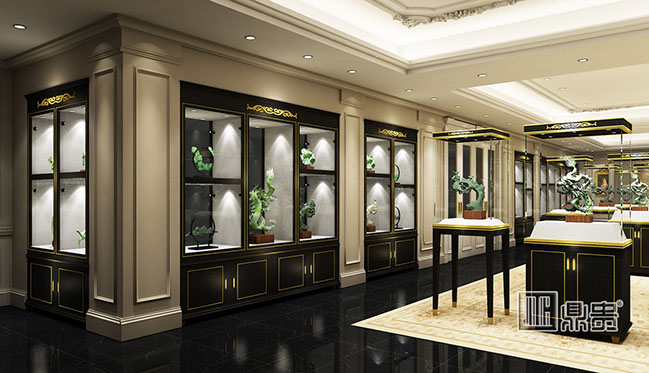 奢华珠宝玉器品牌店展柜项目