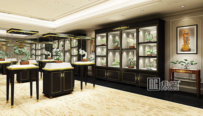 奢华珠宝玉器品牌店展柜项目