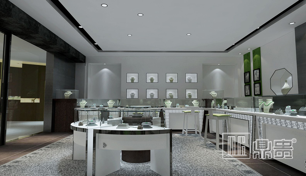 高端时尚珠宝店玉器展示柜