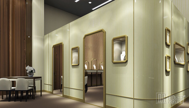 高端奢华品牌珠宝店面展柜项目