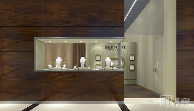 高端奢华品牌珠宝店面展柜项目