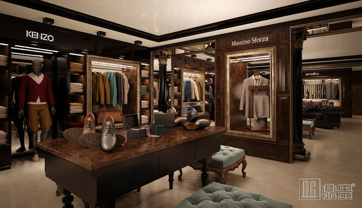 哈国精品男装店