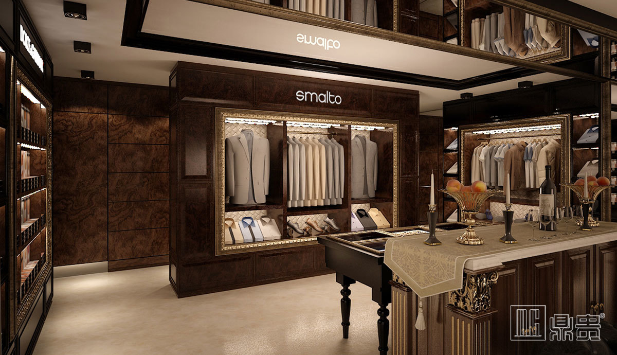 哈国精品男装店