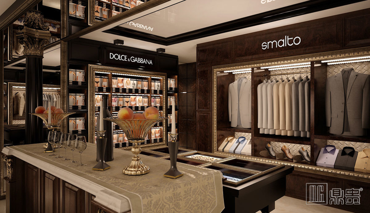 哈国精品男装店