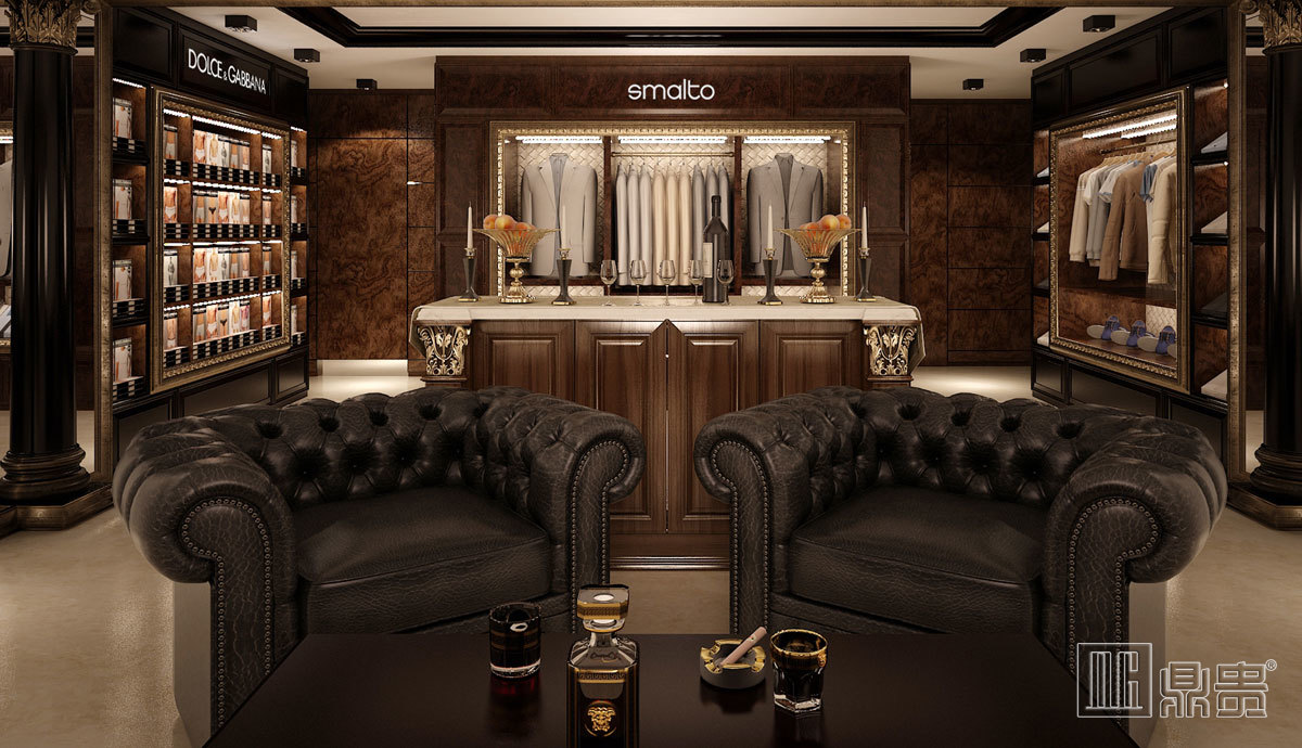 哈国精品男装店