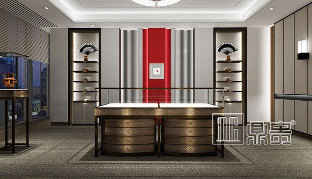 高端私人藏馆会所文物展柜