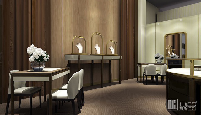 高端奢华品牌珠宝店面展柜项目