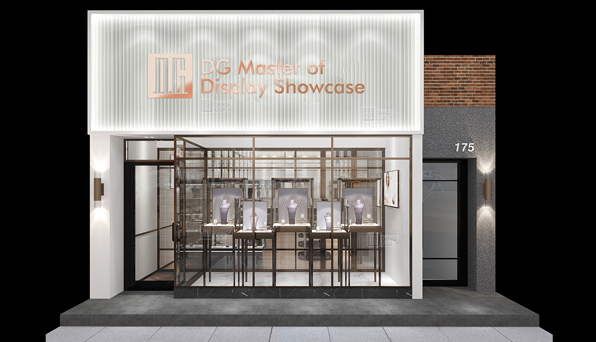 美国奢侈品珠宝店展示柜项目